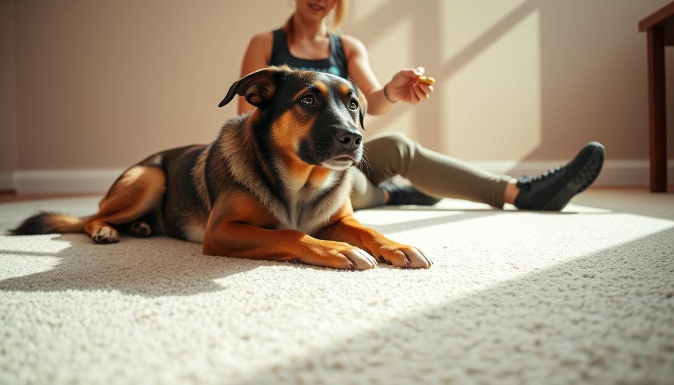 Read more about the article Mastering the Down Command: A Guide for Dog Owners